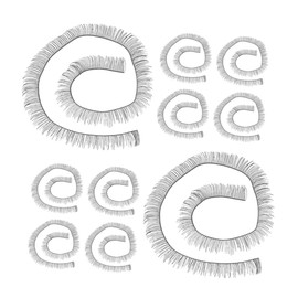 SUPVOX 20pcs Handmade Doll False Eyelashes Natural Fake Lashes for Dolls DIY Accessories for Stunning Eye Looks Soft and Comfortable Material Lengths