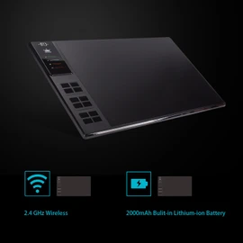 HUION WH1409 Wireless Graphic Drawing Tablet 8192 Pen Pressure Pen Tablet with 12 Press Keys