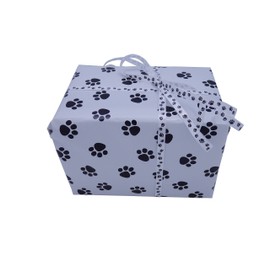 SanAndCo Pampered Puppy Welcome Box - Made in NH Treats Tug Toy and Refreshing Shampoo - in Paw Print Wrapped Box