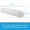 SpiroPure 20x4.5 Empty Refillable Filter Cartridges with Polyester Pads (Case