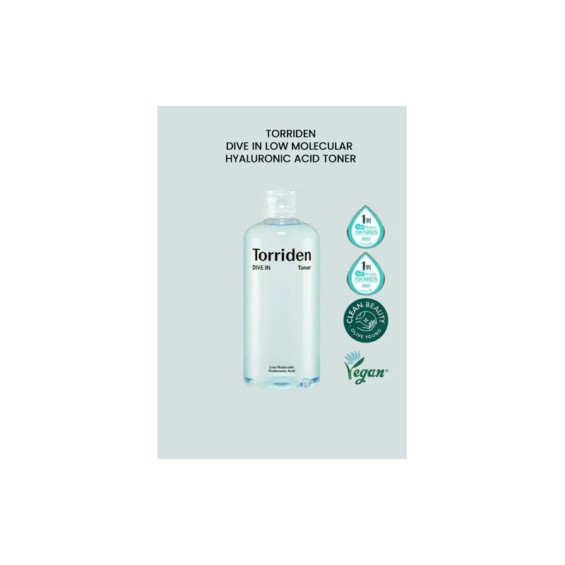 Torriden Dive In Tónico Facial Hidratante Ácido Hialurónico 300ml