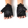 Alpine Swiss Mens Fingerless Gloves Genuine Leather for Workout Training