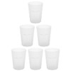 Engelland - 6 x Plastic Cups White Frosted 250ml with