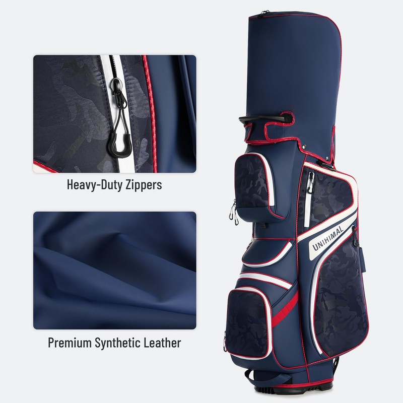 uniHimal 14-Way Golf Cart Bag with Full Length Padded Divider