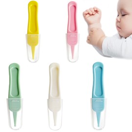 Pack of 10 baby nose tweezers set, infant nose cleaning tweezers, safety plastic tweezers, for cleaning the nasal cavity