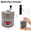 Grinder Hand Crank Spice Mill with Drawer Zinc Alloy Herb