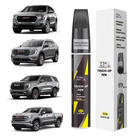 Sterling Metallic(GXD/WA130H) for GMC Car Touch Up Paint, 2 in 1 Car Scratch Remover with Pen Tip and Brush, Exact Color-Matched for Car Paint Scratch Repair