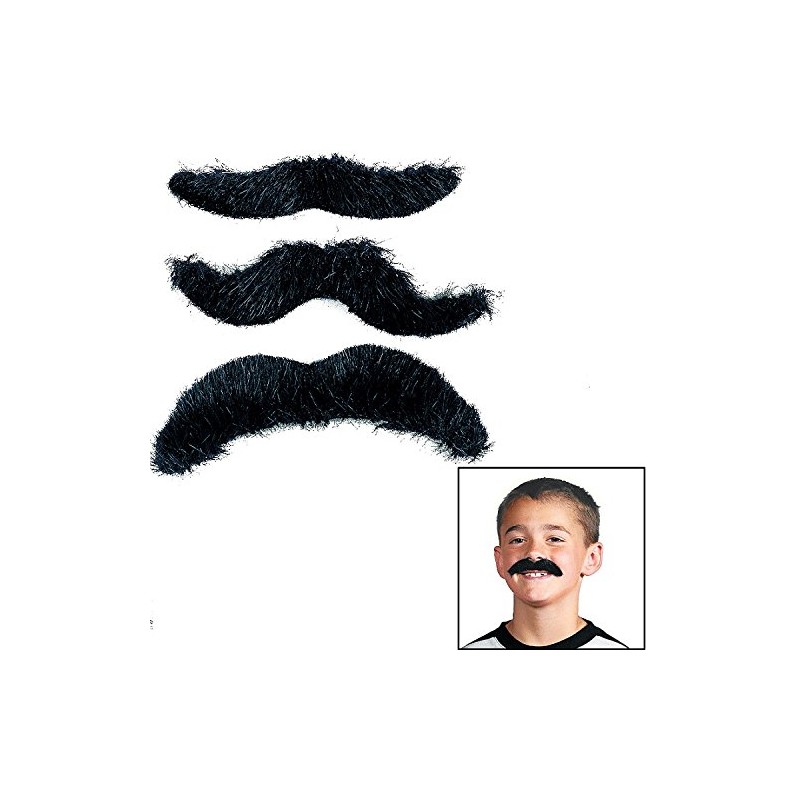 Fat-catz-copy-catz Pack of 12 novelty moustaches, suitable for all ages