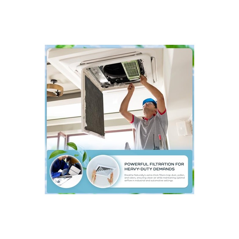 Breathe Naturally - Extra Thick Carbon Pre-Filters Compatible with Honeywell