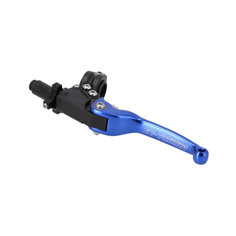 ZT-Tuning Brake and Clutch Fitting with Folding Lever Racing Blue