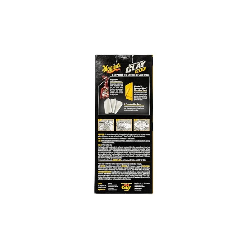 Meguiar's G191700, Smooth Surface Clay Kit, 5 Piezas