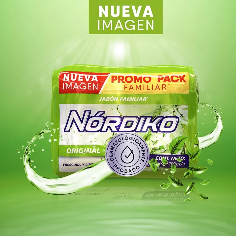 Nordiko Original 4pack Jabón Barra Frescura Y Limpieza 100g