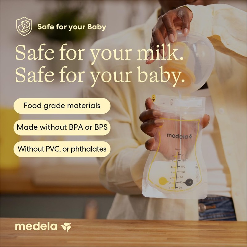 Medela Easy Pour Breast Milk Storage Bags, 100 Count, 7