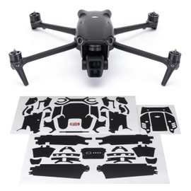 WRAPGRADE Skin Compatible with DJI Air 3 (Stealth Black)