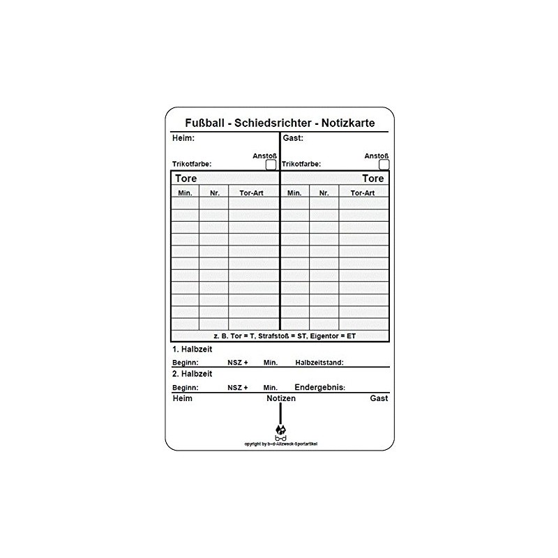 B+D Game Note Cards Football New Generation Pack of 50