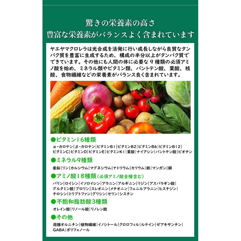 八重山クロレラ粒 ボトル 300粒 1ヶ月分 ヤエヤマクロレラ