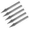 sourcing map 5pcs 30 Degree V-Groove Router Bit 10mm Dia