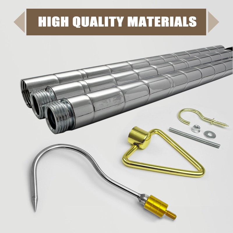 Alaisee Attic Ladder Pull System Kit,Attic Pull System Hook Set