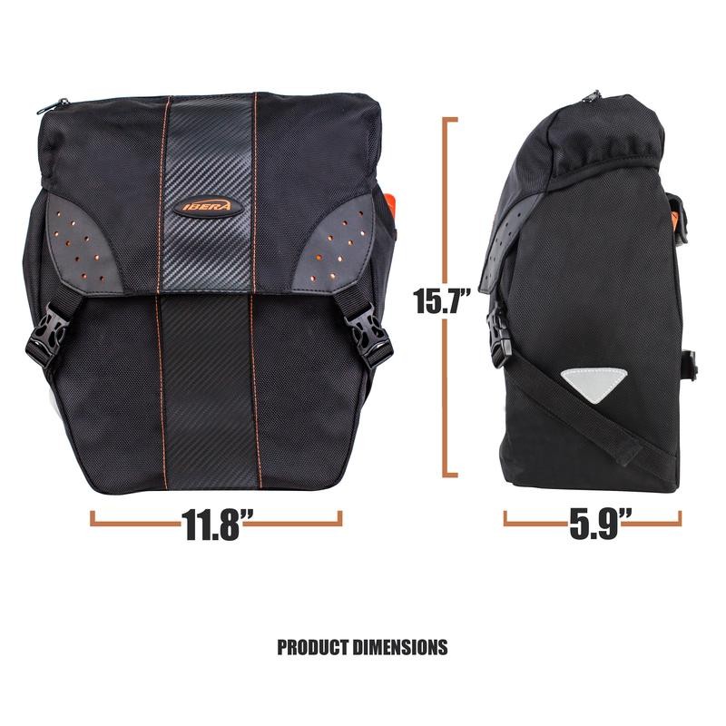 IBERA PakRak All Weather Bike Panniers | IB-BA9