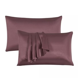 Black Horse Silk Satin Pillow Cases 2 Pack BLUSH-PINK, Silky Pillowcases Soft and Cozy Standard Pillow Covers Dyed in Trendy Colors-Size (50 x 75 cm)