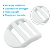 BokWin Ladder Lock Buckle, White, 1-1/4 inch