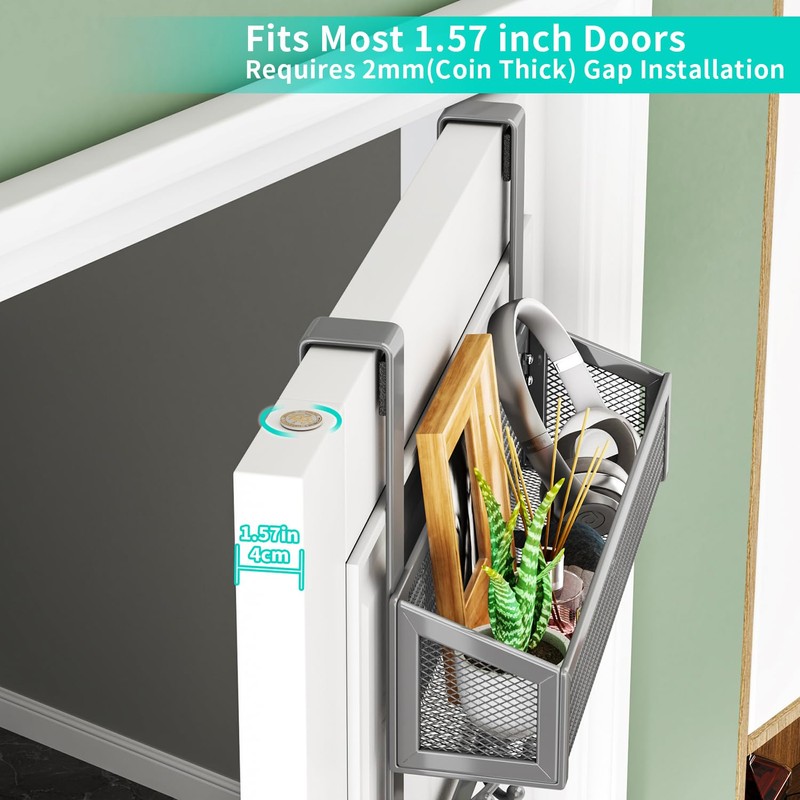 HapiRm Over The Door Hooks - Easy Installation Door Hanger
