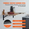 VEVOR Folding Shelf Brackets, 24" Heavy Duty Shelf Brackets, Brackets