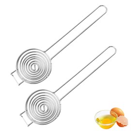2 PCS Egg Separator Tool, Egg Yolk Separator, Egg White Separator, for Home Kitchens,Pastry Shops,Dessert Shops,Bakeries, Stainless Steel Egg Yolk Separator Tool, Kitchen Tools