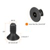 uxcell #6-32x3/8 Flat Head Socket Cap Screws, 10.9 Grade Carbon