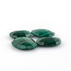 CRYSTALIS 4pcs Natural Malachite, Facet-Cut Loose Gemstone, Wholesale Bulk Cabochons,