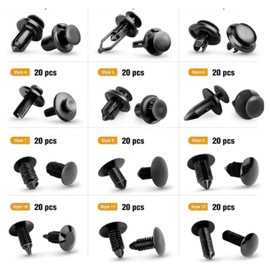 SANDARIO-auto Trim Removal Tool kit-Plastic Clips for Cars -Fender Liner Clips -Bumper Clips-Retainer Clips-Fasteners-Automotive Fastener Clips and Trim Removal Tool Kit