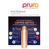 PRURA Ayurvedic Pure Copper Leak Proof Drinking Bottle 900ml Design