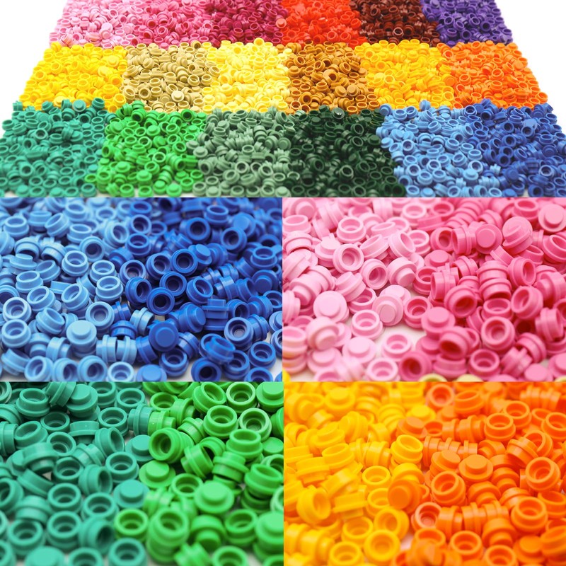 HIUME XXL Mosaic Dots Set - 1040 Colourful Round Building