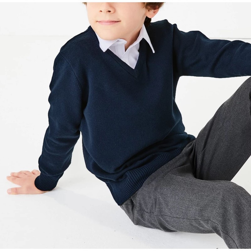 CARE SMART UNIFORM 2pk Boy's School Jumper (12 Years, Navy)