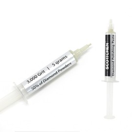 SCOTTCHEN Diamond Polishing Paste,3,000 Grit 3-6 Microns Lapping Compound with 50% Concentration of Diamond Powders for Jewelry, Metal, Ring, Glass, Coin,etc.-5 Gram