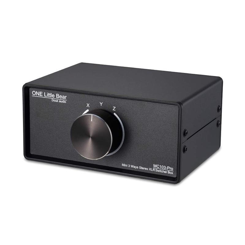 Nobsound 1-IN-3-OUT XLR Audio Switch, Balanced Audio Converter, 3-Way Stereo