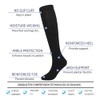 Cheeroyal (2 Pairs) Compression Socks for Men and Women Flight
