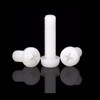 happinesspark Nylon PA66 Plastic White Color Metric Hex Nut M3