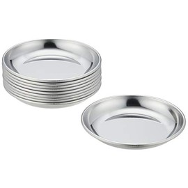 AG 18-0 92510 Market Round Plates, 3.9 inches (10 cm), Set of 10