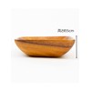Emery Shokai Wooden Dinnerware Square Bowl, Approx. Length 5.9 x