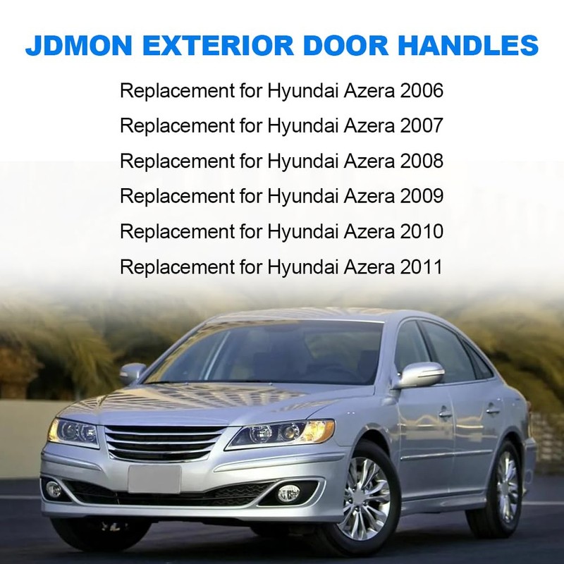 JDMON Exterior Door Handles Compatible with Hyundai Azera 2006-2011