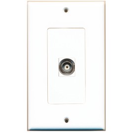 RiteAV 1 Port BNC Wall Plate OVERSIZED Jumbo MIDI