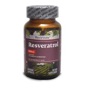 ResVitále Resveratrol 500 mg, 60 cápsulas