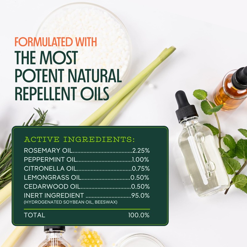 Murphy's Naturals Refillable Mosquito Repellent Candle for Outdoor Patio, DEET-Free,