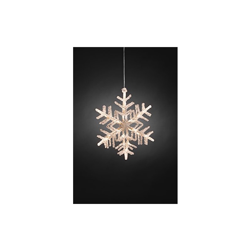 Konstsmide 4446-103 LED Snowflake Hanging Silhouette/For Indoors (IP44) / 36