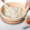 Kichgather 14.2 Inch Wooden Sushi Rice Bowl Hangiri Sushi Oke