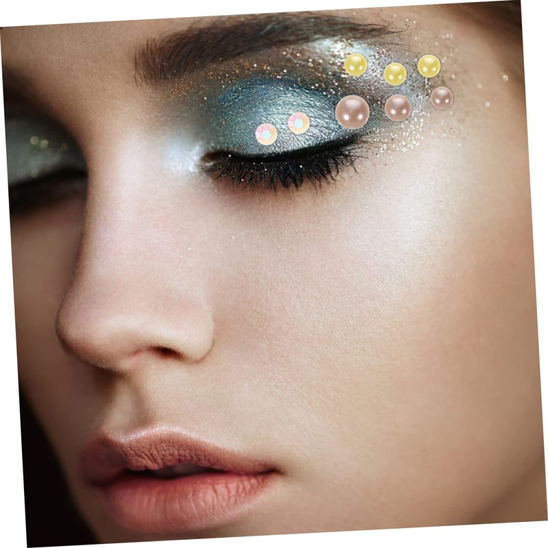 DOITOOL Resin Flatback Rhinestones Pearl Rhinestones Embellishments for DIY Craft