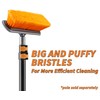Medium Bristle Deck Brush and Scrub Brush Attachment (Pole Sold
