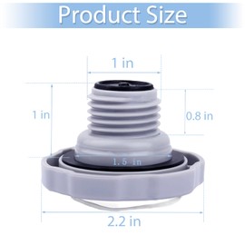 Vcoyarw P05767 Air Valve Cap Compatible with Coleman Bahamas Airjet Saluspa Lay Z Spa Inflatable Hot Tub Screw Valve,Replacement One Way Air Valve Cap