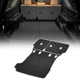 YEBOOCA Cargo Liner Compatible with 2025 Toyota 4Runner Trunk Mat Back Seat Cover Protector Trunk Liner(5 Seater)(NO Hybrid EV & i-Force MAX)(Backrest Mats+Trunk Mat)